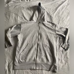 Oversized Grey Zip Up Sweater H&M